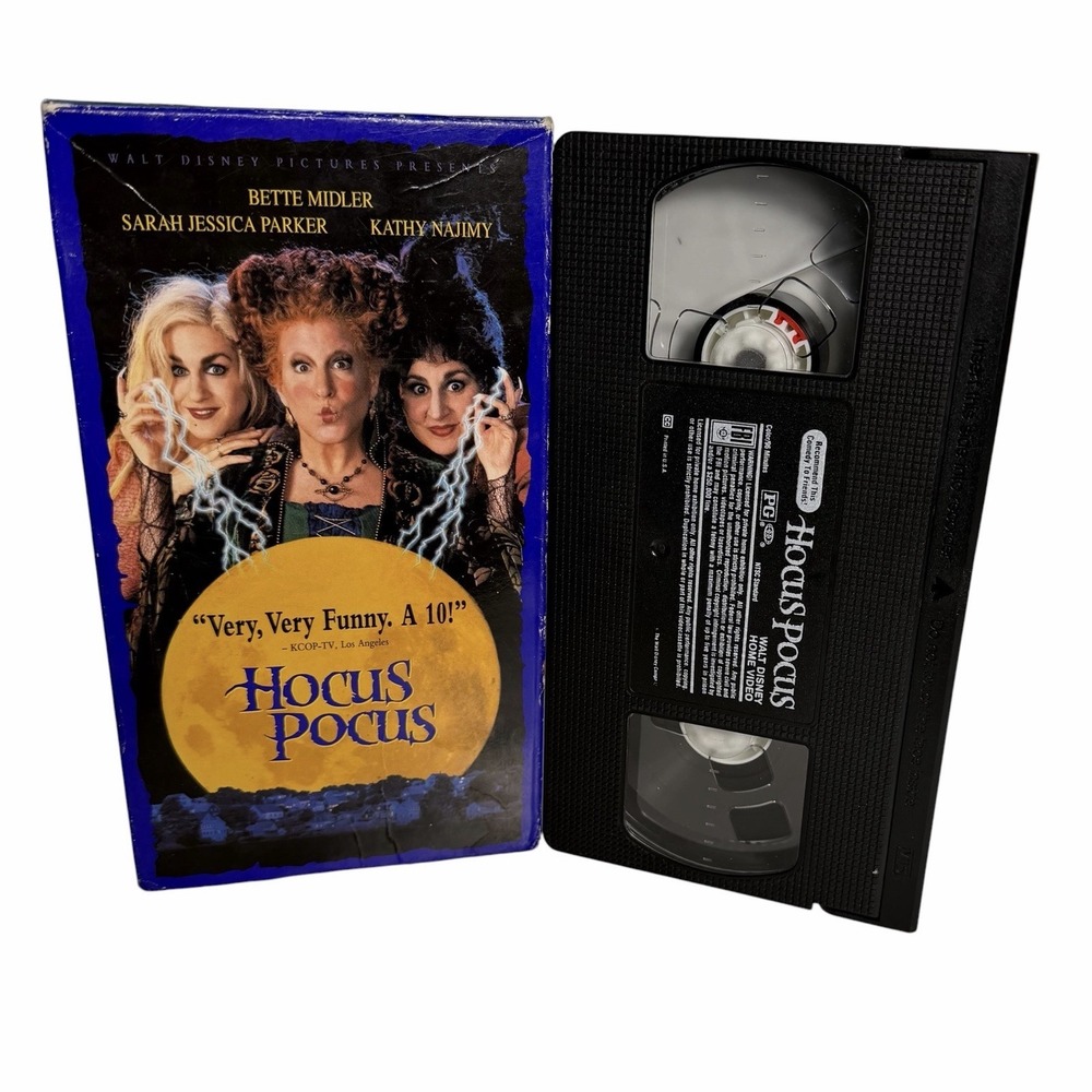 Hocus Pocus VHS Walt Disney Home Video Stock No 2144 Vintage 1994 Bette Midler